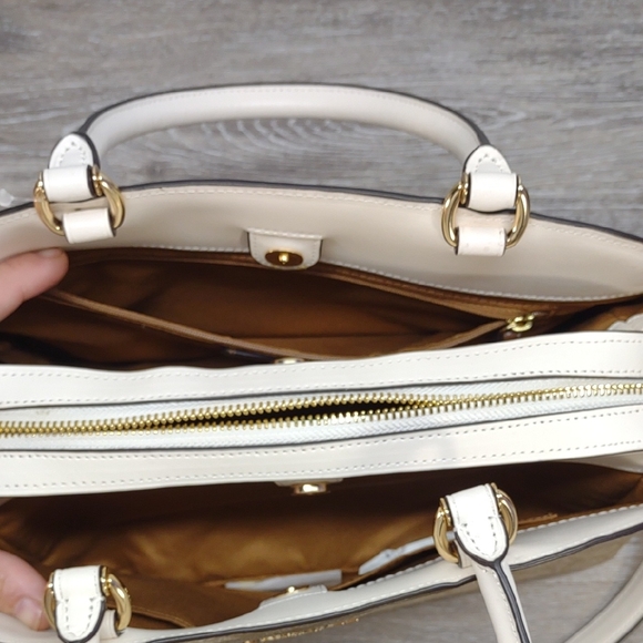 Coach Tan and Cream Satchel - Picture 4 of 14